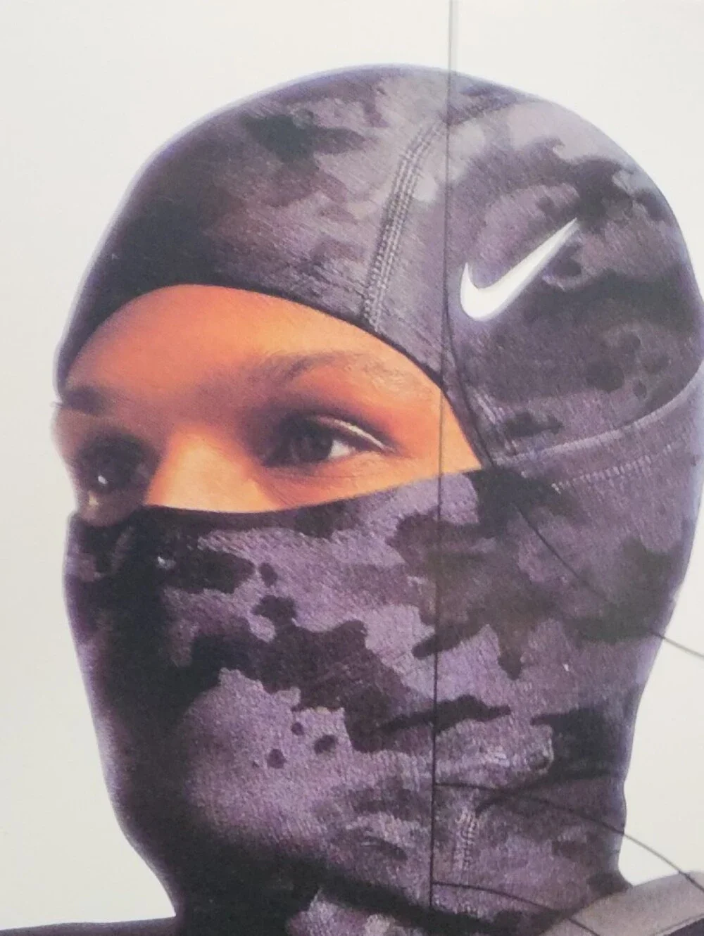 Nike Black Hood Packaging with White Text